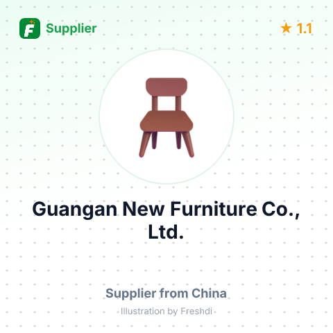 Guangan New Furniture Co., Ltd. – summary card, no photo uploaded yet