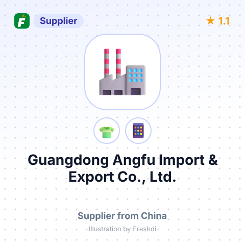 Guangdong Angfu Import & Export Co., Ltd. – summary card, no photo uploaded yet