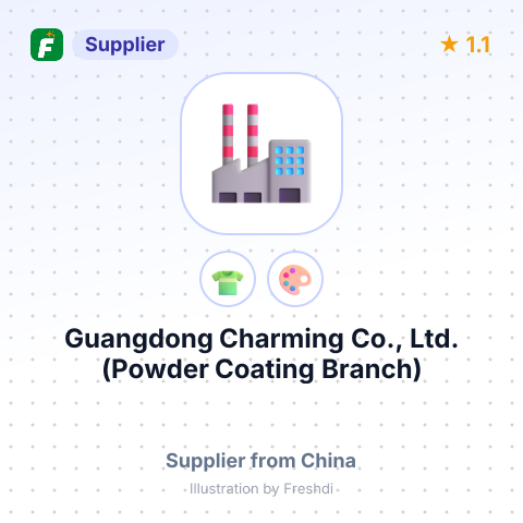 Guangdong Charming Co., Ltd. (Powder Coating Branch) – summary card, no photo uploaded yet