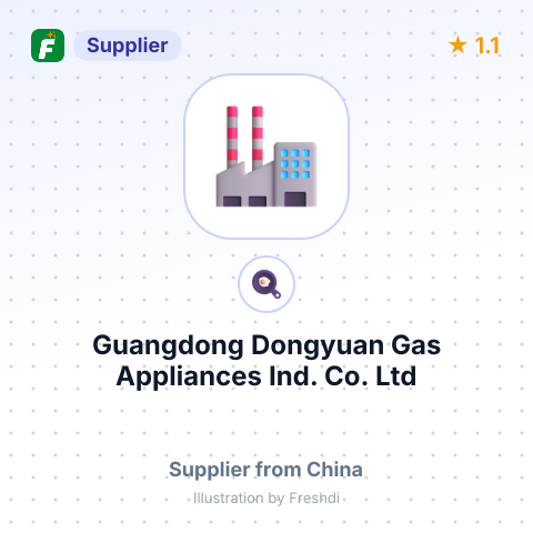 Guangdong Dongyuan Gas Appliances Ind. Co. Ltd – summary card, no photo uploaded yet