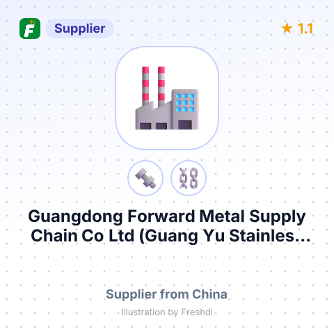 Guangdong Forward Metal Supply Chain Co Ltd (Guang Yu Stainless Steel Co., Ltd.) – summary card, no photo uploaded yet