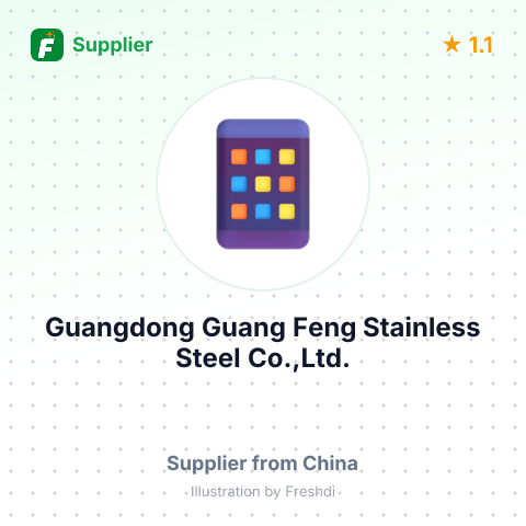Guangdong Guang Feng Stainless Steel Co.,Ltd. – summary card, no photo uploaded yet