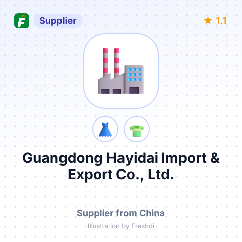 Guangdong Hayidai Import & Export Co., Ltd. – summary card, no photo uploaded yet