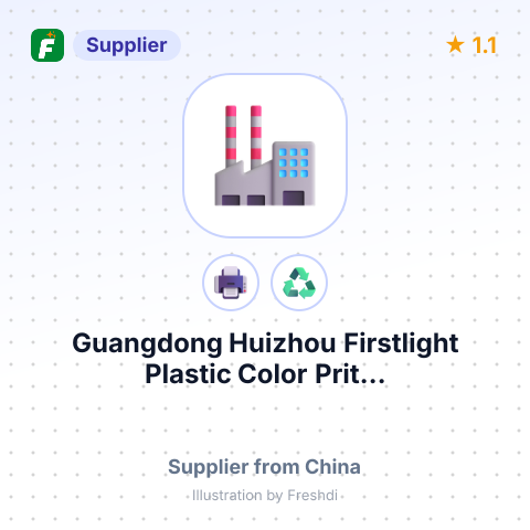 Guangdong Huizhou Firstlight Plastic Color Prit... – summary card, no photo uploaded yet