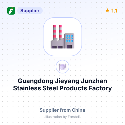 Guangdong Jieyang Junzhan Stainless Steel Products Factory – summary card, no photo uploaded yet