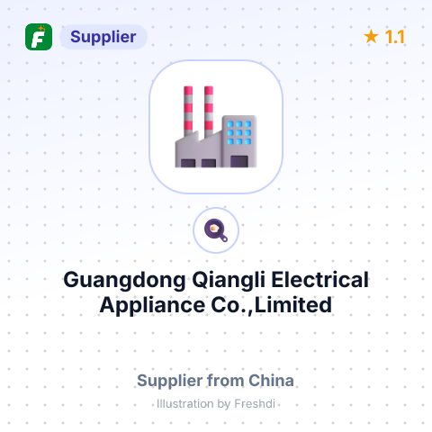 Guangdong Qiangli Electrical Appliance Co.,Limited – summary card, no photo uploaded yet