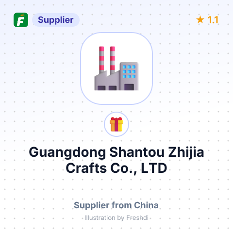 Guangdong Shantou Zhijia Crafts Co., LTD – summary card, no photo uploaded yet