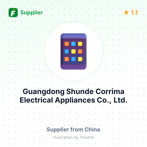 Guangdong Shunde Corrima Electrical Appliances Co., Ltd. – summary card, no photo uploaded yet