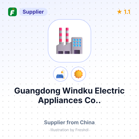 Guangdong Windku Electric Appliances Co.. – summary card, no photo uploaded yet