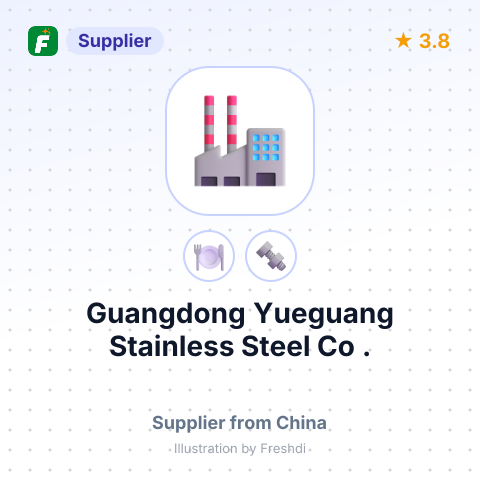 Guangdong Yueguang Stainless Steel Co,. Ltd.-Hardware Art & Crafts Factory – summary card, no photo uploaded yet