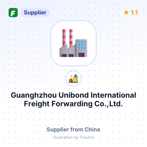 Guanghzhou Unibond International Freight Forwarding Co.,Ltd. – summary card, no photo uploaded yet
