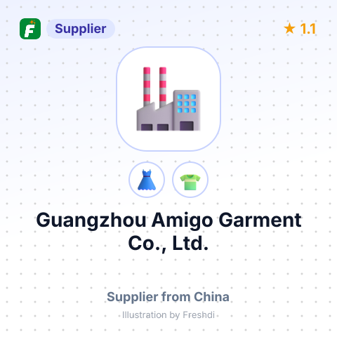 Guangzhou Amigo Garment Co., Ltd. – summary card, no photo uploaded yet