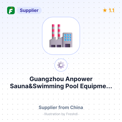 Guangzhou Anpower Sauna&Swimming Pool Equipment Co., Ltd – summary card, no photo uploaded yet