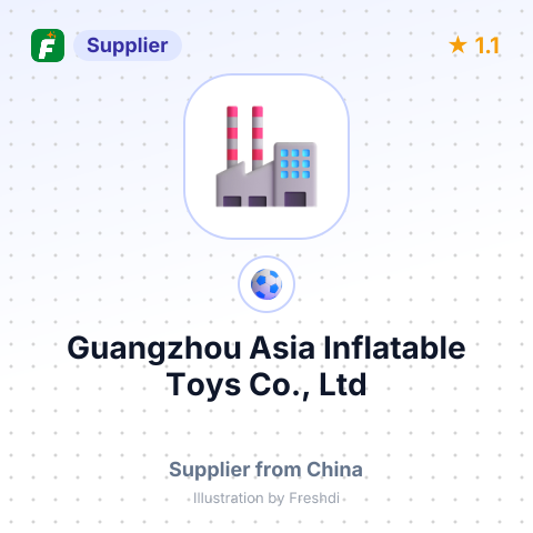 Guangzhou Asia Inflatable Toys Co., Ltd – summary card, no photo uploaded yet
