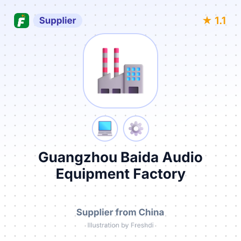 Guangzhou Baida Audio Equipment Factory – summary card, no photo uploaded yet