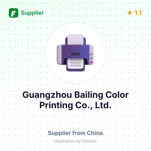Guangzhou Bailing Color Printing Co., Ltd. – summary card, no photo uploaded yet
