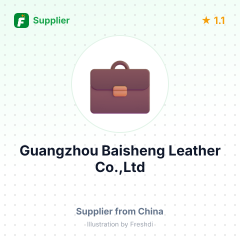 Guangzhou Baisheng Leather Co.,Ltd – summary card, no photo uploaded yet