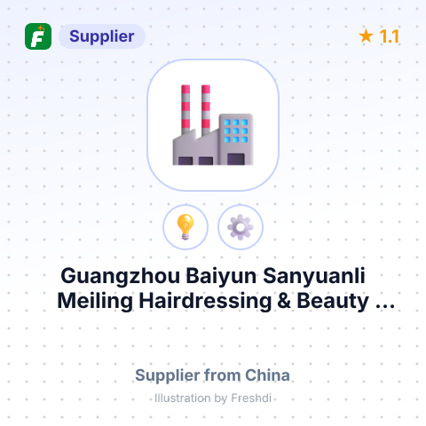 Guangzhou Baiyun Sanyuanli Meiling Hairdressing & Beauty Equipment Firm – summary card, no photo uploaded yet