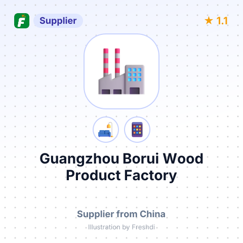Guangzhou Borui Wood Product Factory – summary card, no photo uploaded yet