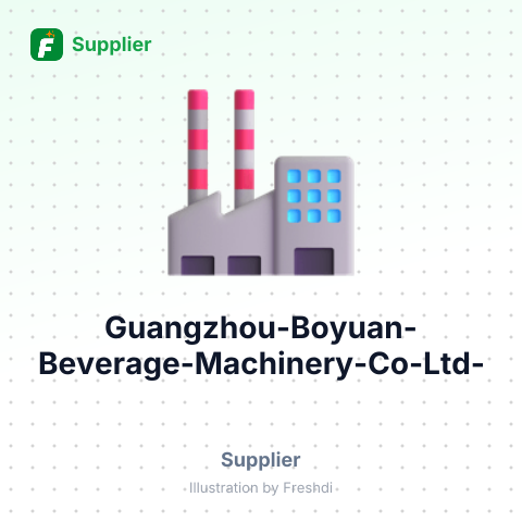 Guangzhou Boyuan Beverage Machinery Co., Ltd. – summary card, no photo uploaded yet