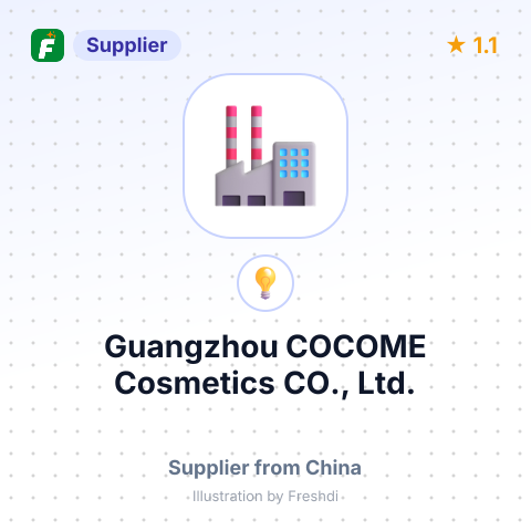 Guangzhou COCOME Cosmetics CO., Ltd. – summary card, no photo uploaded yet