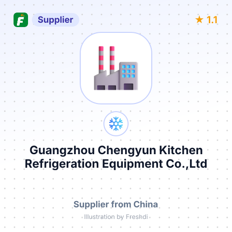 Guangzhou Chengyun Kitchen Refrigeration Equipment Co.,Ltd – summary card, no photo uploaded yet