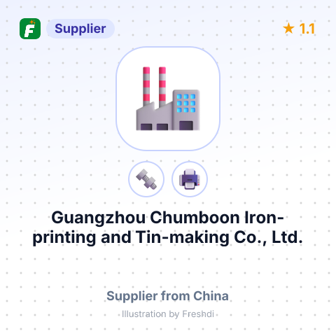 Guangzhou Chumboon Iron-printing and Tin-making Co., Ltd. – summary card, no photo uploaded yet
