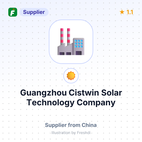Guangzhou Cistwin Solar Technology Company – summary card, no photo uploaded yet