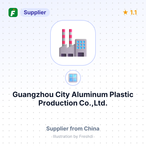 Guangzhou City Aluminum Plastic Production Co.,Ltd. – summary card, no photo uploaded yet