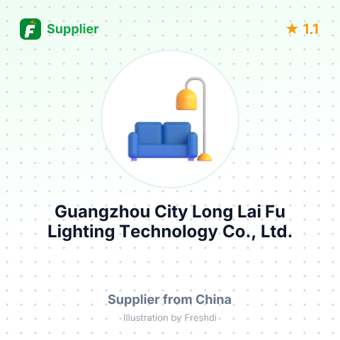 Guangzhou City Long Lai Fu Lighting Technology Co., Ltd. – summary card, no photo uploaded yet