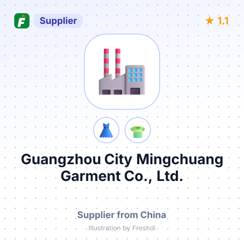 Guangzhou City Mingchuang Garment Co., Ltd. – summary card, no photo uploaded yet