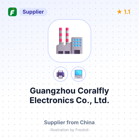 Guangzhou Coralfly Electronics Co., Ltd. – summary card, no photo uploaded yet