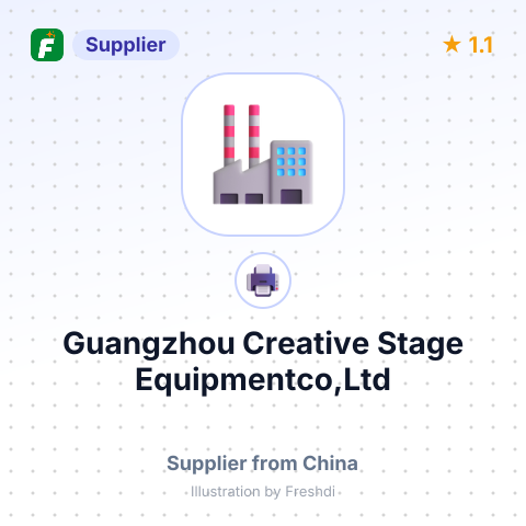 Guangzhou Creative Stage Equipmentco,Ltd – summary card, no photo uploaded yet