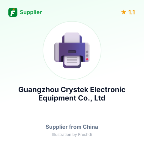Guangzhou Crystek Electronic Equipment Co., Ltd – summary card, no photo uploaded yet