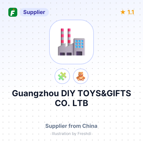 Guangzhou DIY TOYS&GIFTS CO. LTB – summary card, no photo uploaded yet