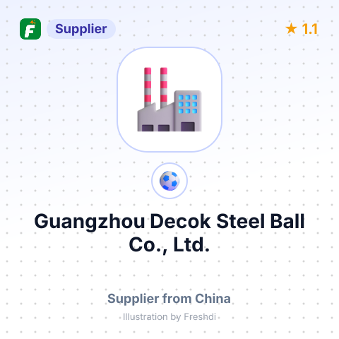 Guangzhou Decok Steel Ball Co., Ltd. – summary card, no photo uploaded yet