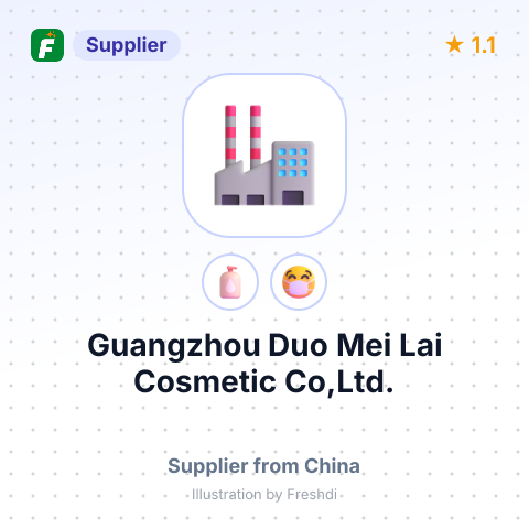 Guangzhou Duo Mei Lai Cosmetic Co,Ltd. – summary card, no photo uploaded yet