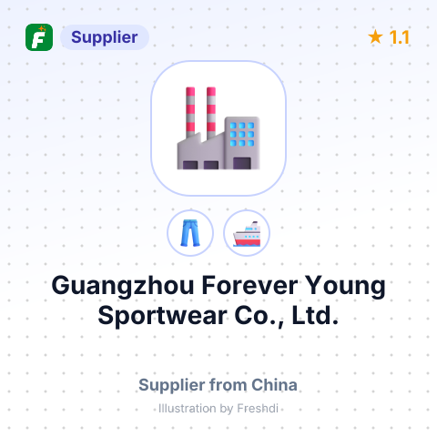 Guangzhou Forever Young Sportwear Co., Ltd. – summary card, no photo uploaded yet