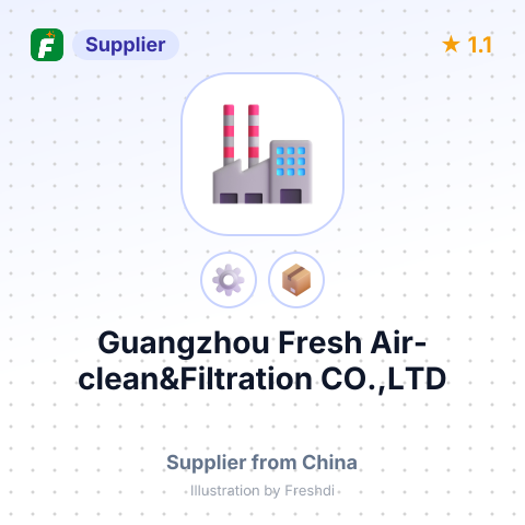Guangzhou Fresh Air-clean&Filtration CO.,LTD – summary card, no photo uploaded yet