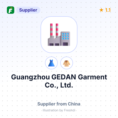 Guangzhou GEDAN Garment Co., Ltd. – summary card, no photo uploaded yet