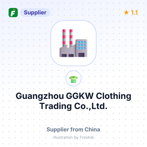 Guangzhou GGKW Clothing Trading Co.,Ltd. – summary card, no photo uploaded yet