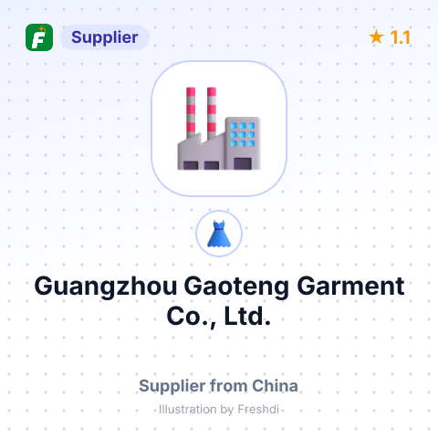 Guangzhou Gaoteng Garment Co., Ltd. – summary card, no photo uploaded yet
