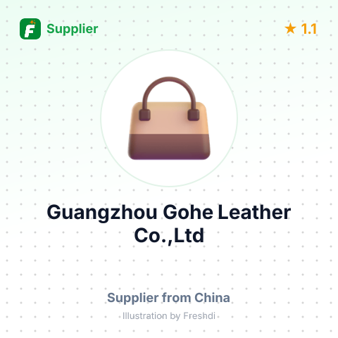 Guangzhou Gohe Leather Co.,Ltd – summary card, no photo uploaded yet
