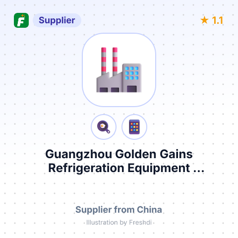Guangzhou Golden Gains Refrigeration Equipment Manufacture Co., Ltd. – summary card, no photo uploaded yet