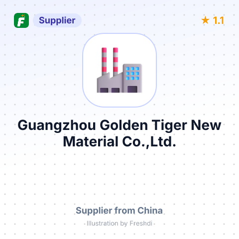Guangzhou Golden Tiger New Material Co.,Ltd. – summary card, no photo uploaded yet