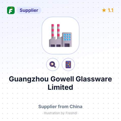 Guangzhou Gowell Glassware Limited – summary card, no photo uploaded yet