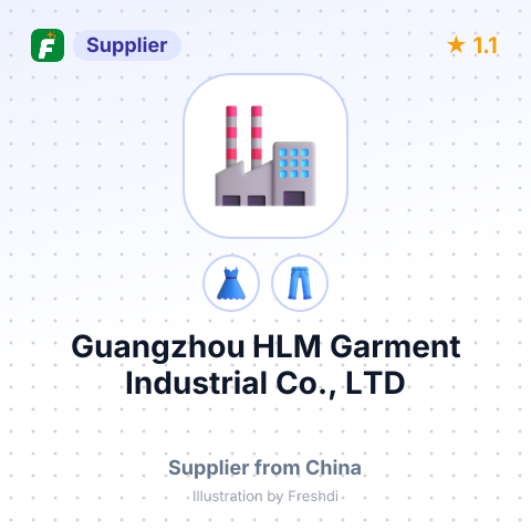 Guangzhou HLM Garment Industrial Co., LTD – summary card, no photo uploaded yet
