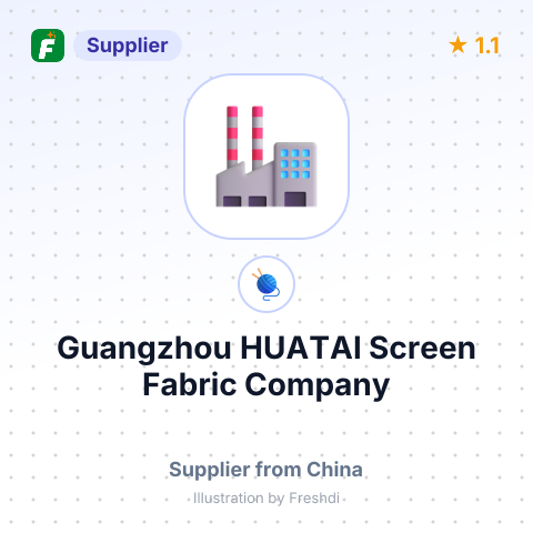 Guangzhou HUATAI Screen Fabric Company – summary card, no photo uploaded yet