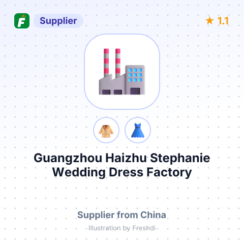 Guangzhou Haizhu Stephanie Wedding Dress Factory – summary card, no photo uploaded yet