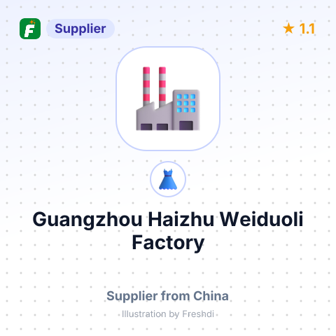 Guangzhou Haizhu Weiduoli Factory – summary card, no photo uploaded yet